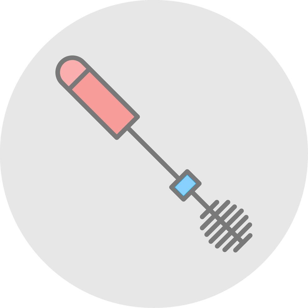 Toilet Brush Line Filled Light Icon vector