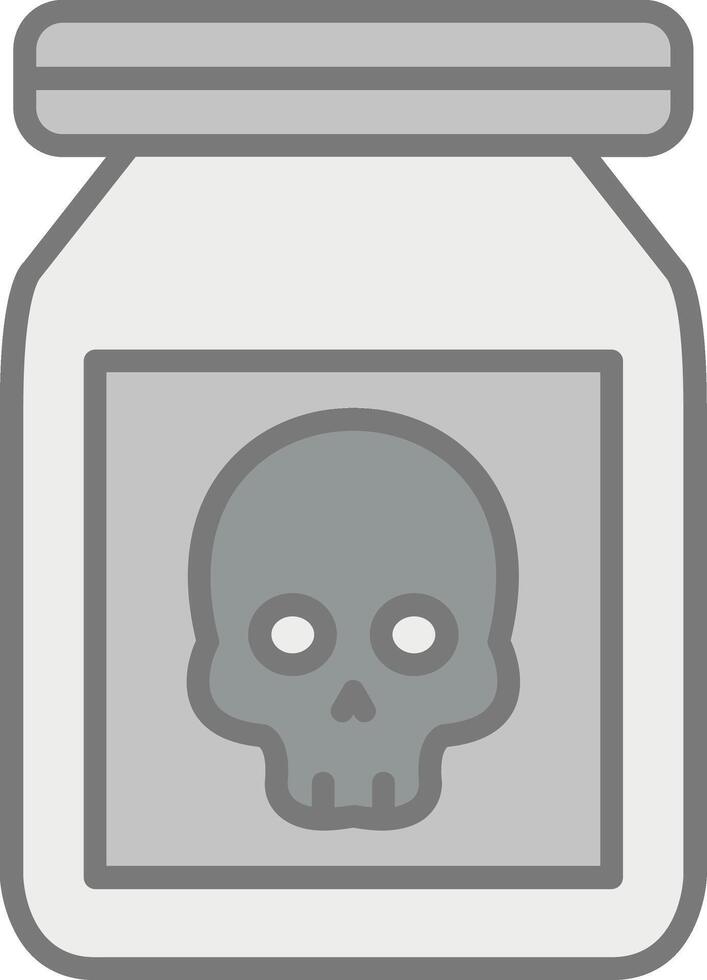 Chemical Line Filled Light Icon vector
