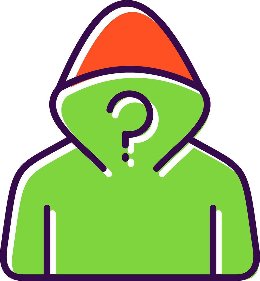 Anonymity filled Design Icon vector