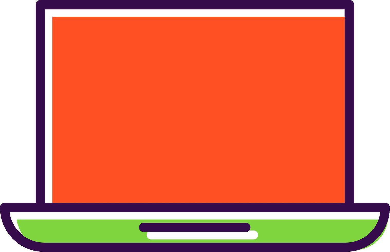 Laptop filled Design Icon vector