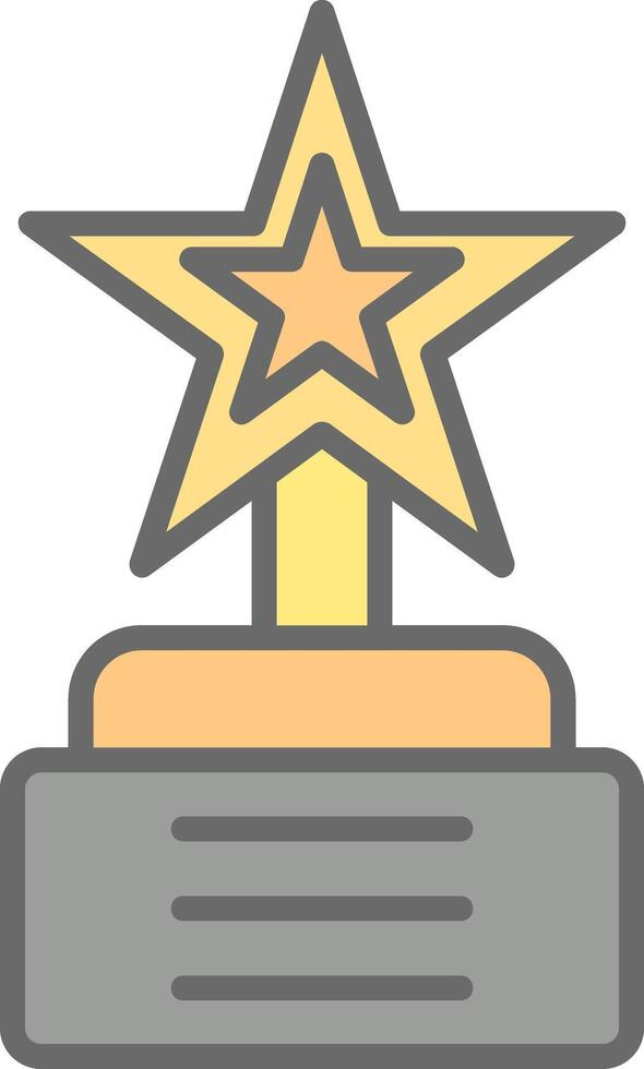 Reward Line Filled Light Icon vector