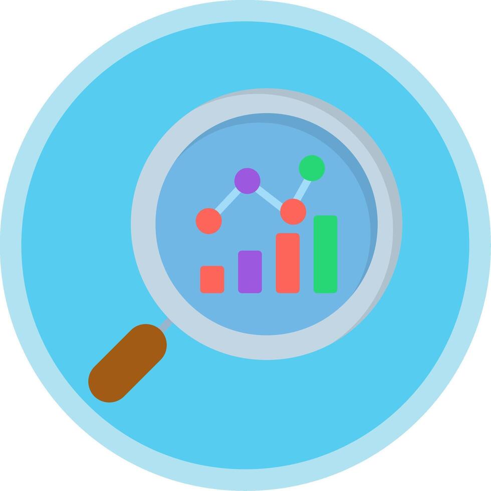 Stairs Flat Multi Circle Icon vector