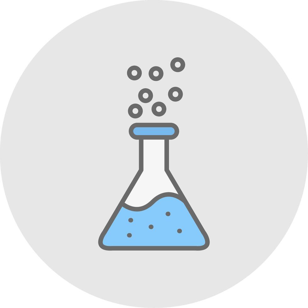 Chemicals Line Filled Light Icon vector