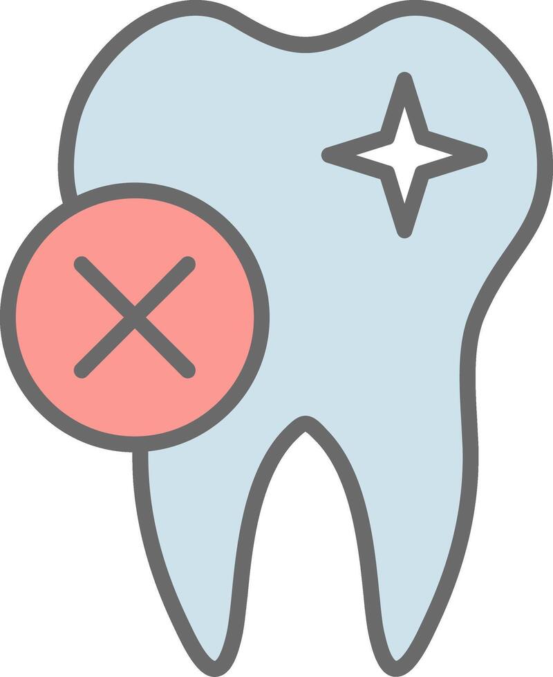 Rejected Line Filled Light Icon vector