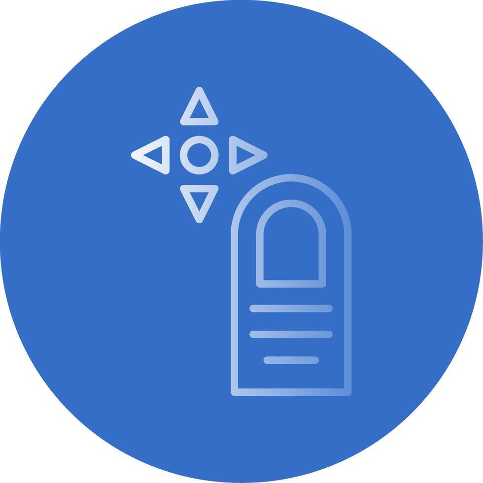 Drag Flat Bubble Icon vector
