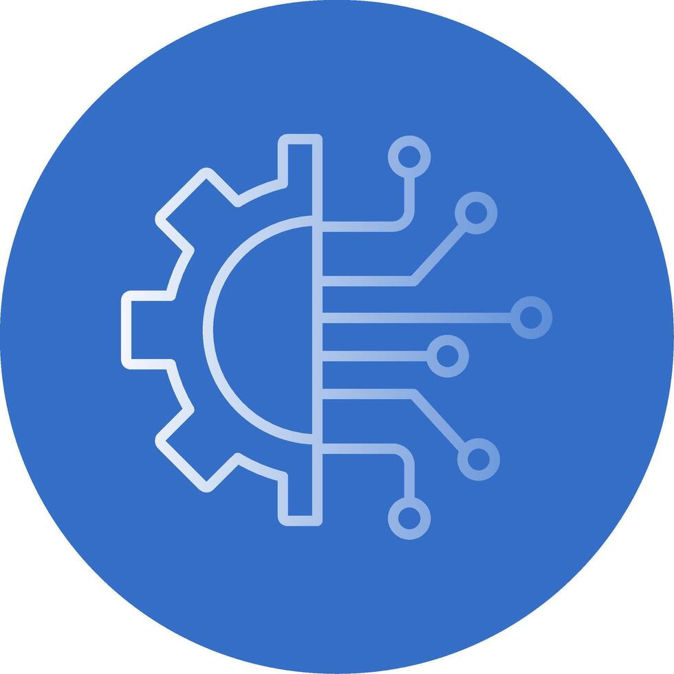 Technology Flat Bubble Icon vector