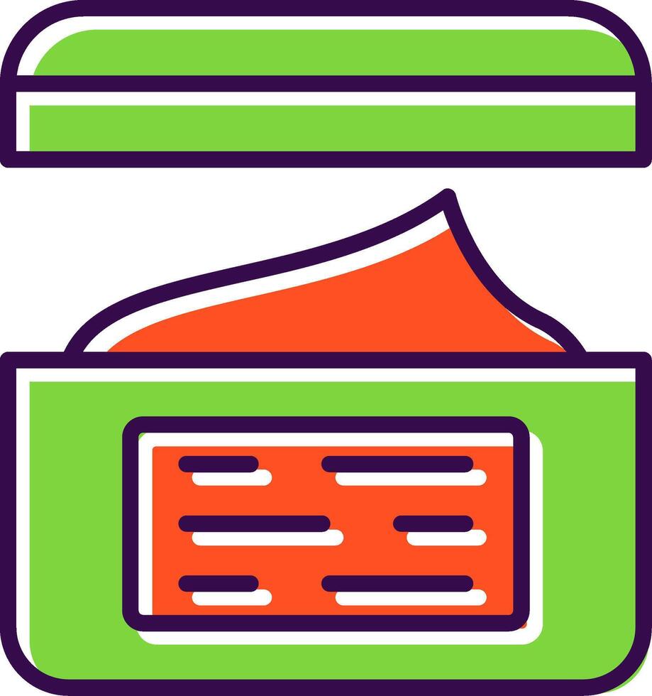 Body Cream filled Design Icon vector
