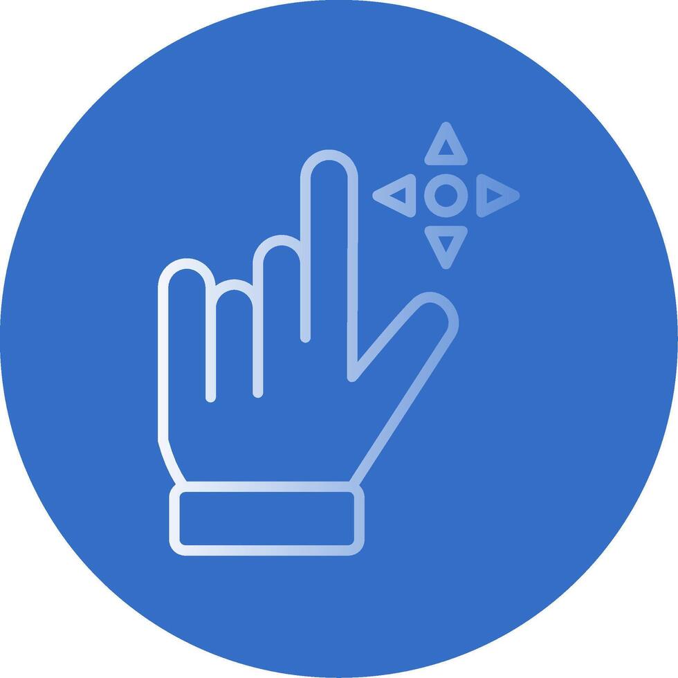 Drag Flat Bubble Icon vector