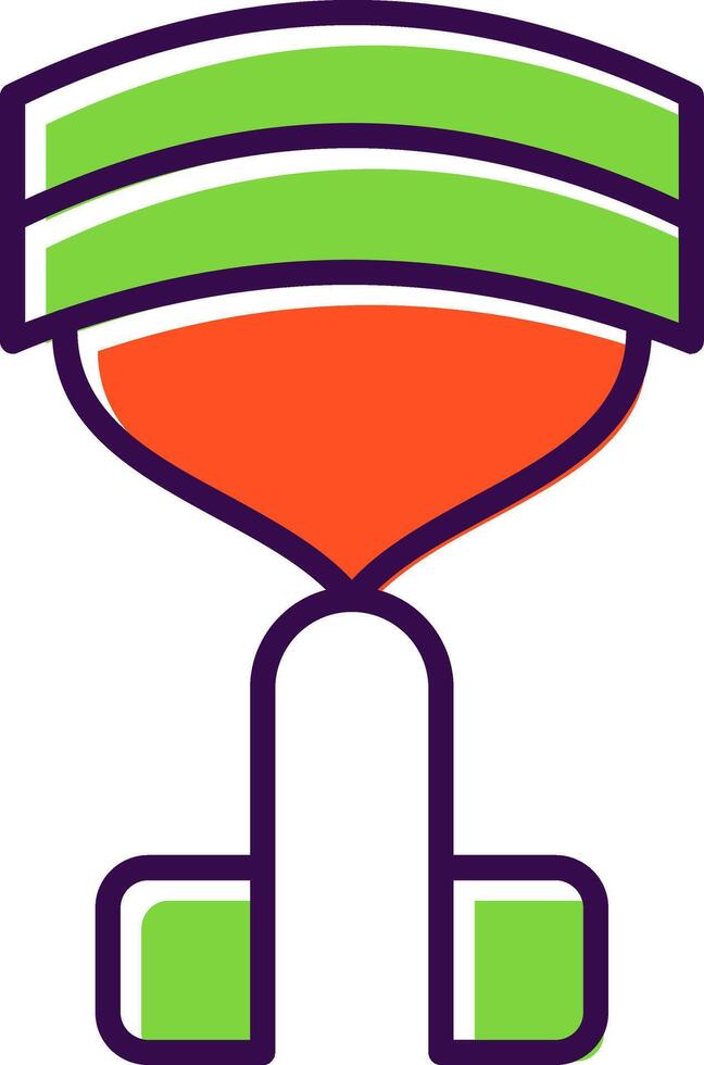 Curler filled Design Icon vector