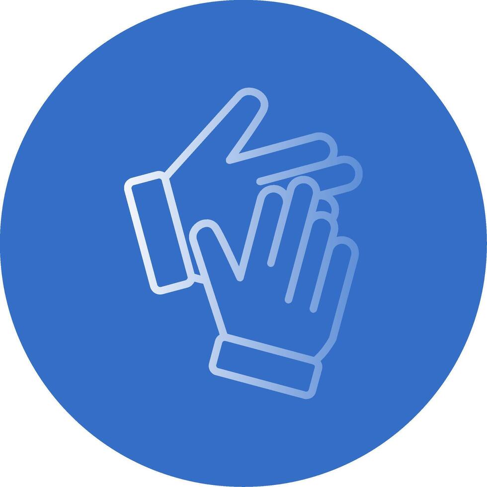 Clapping Flat Bubble Icon vector