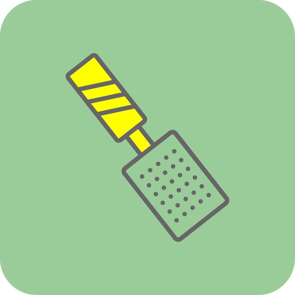 Grater Filled Yellow Icon vector