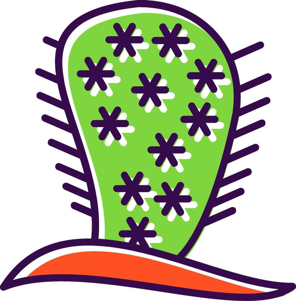 Cactus filled Design Icon vector