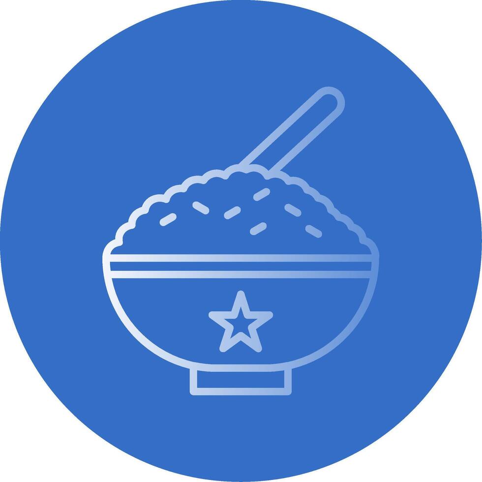 Rice Flat Bubble Icon vector