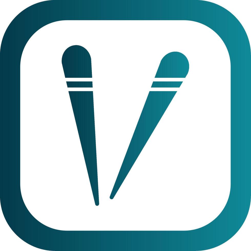 Chopsticks Filled Yellow Icon vector