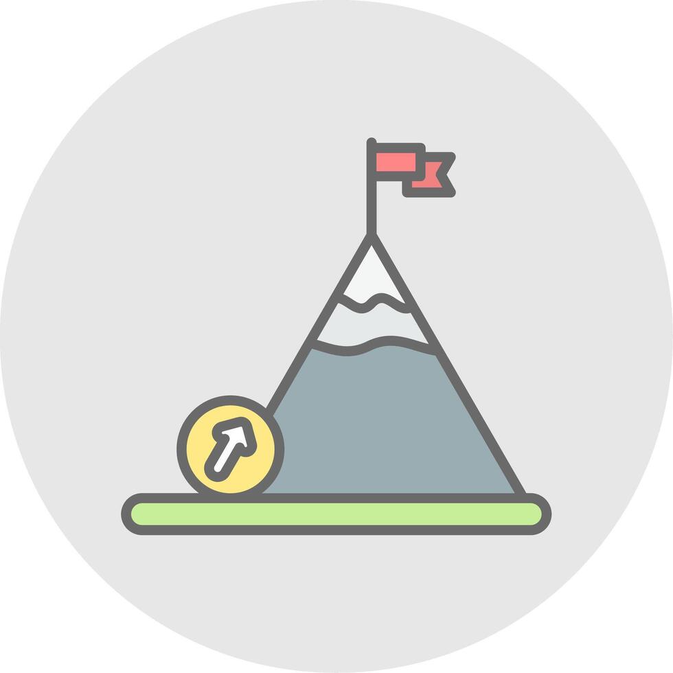 Boulder Line Filled Light Icon vector