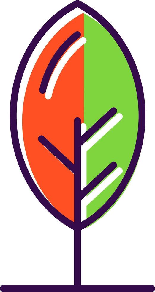 Leaf filled Design Icon vector