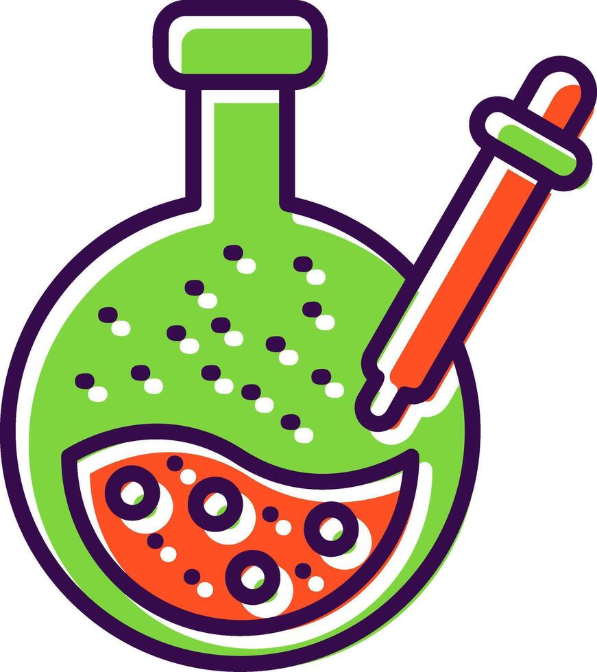 Pipette filled Design Icon vector