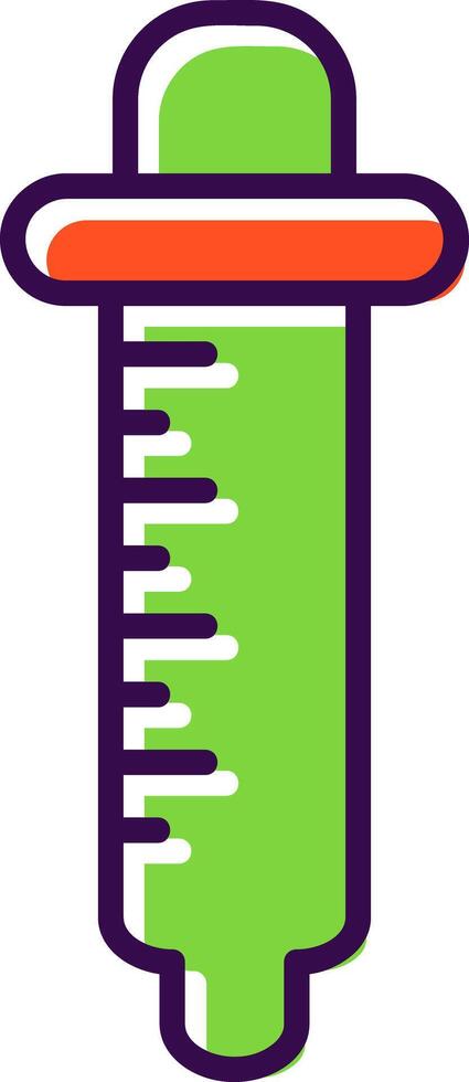 Pipette filled Design Icon vector