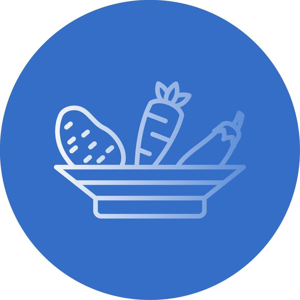 Vegetables Flat Bubble Icon vector