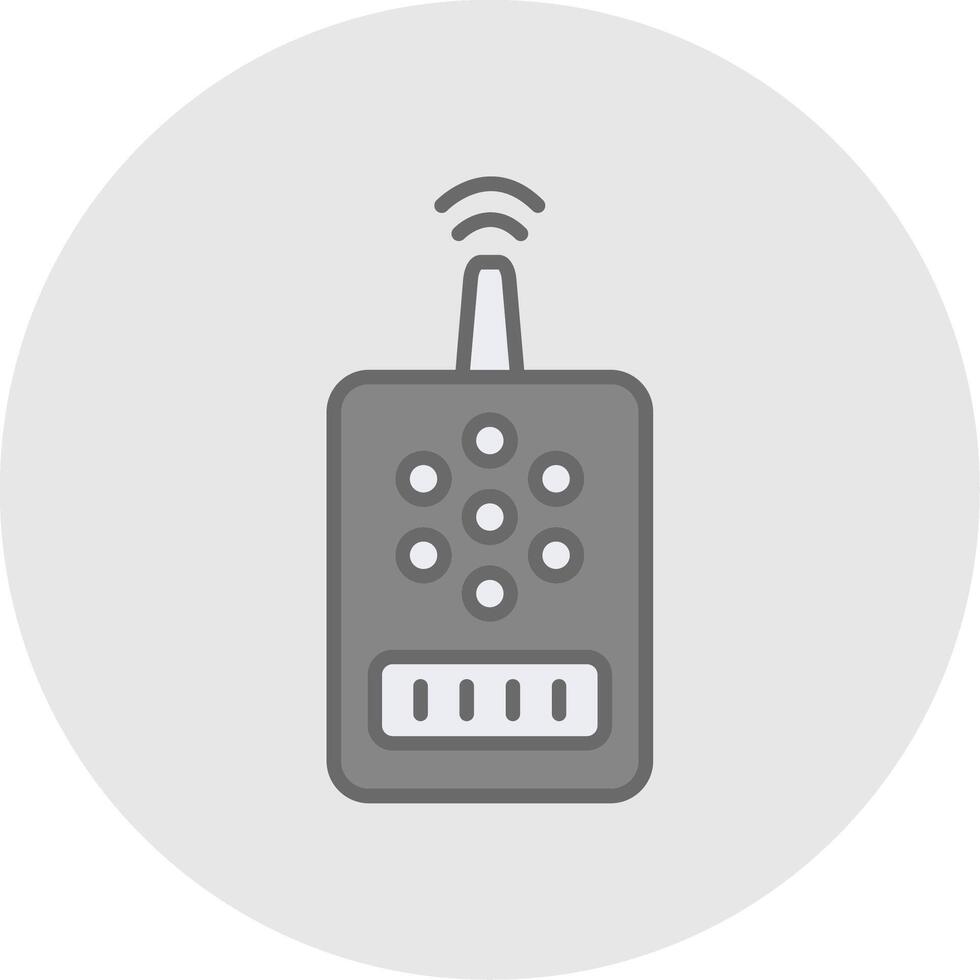 Device Line Filled Light Icon vector