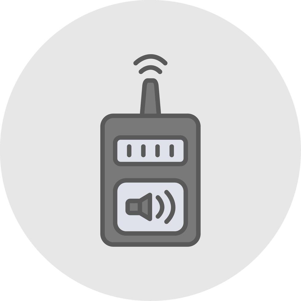 Device Line Filled Light Icon vector