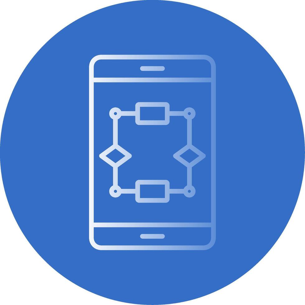Algorithm Flat Bubble Icon vector
