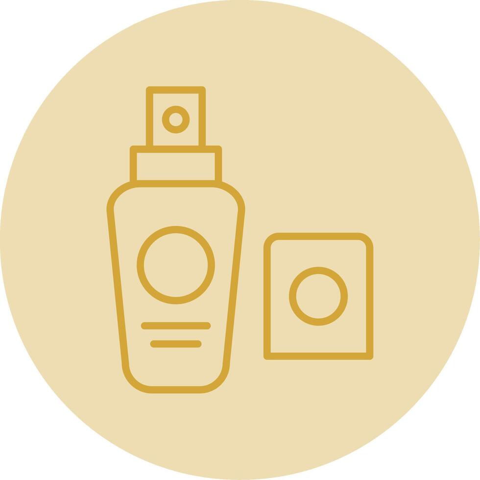 Foundation Line Yellow Circle Icon vector