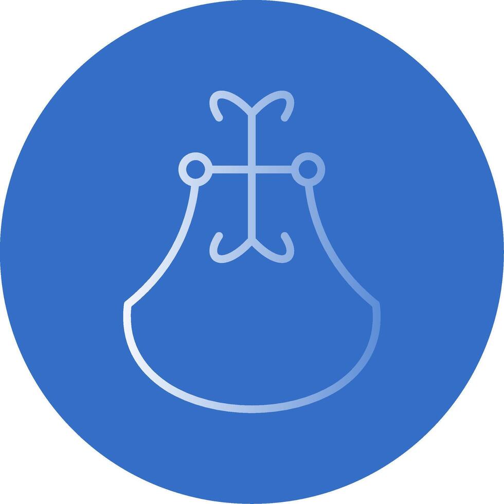 Door Knocker Flat Bubble Icon vector