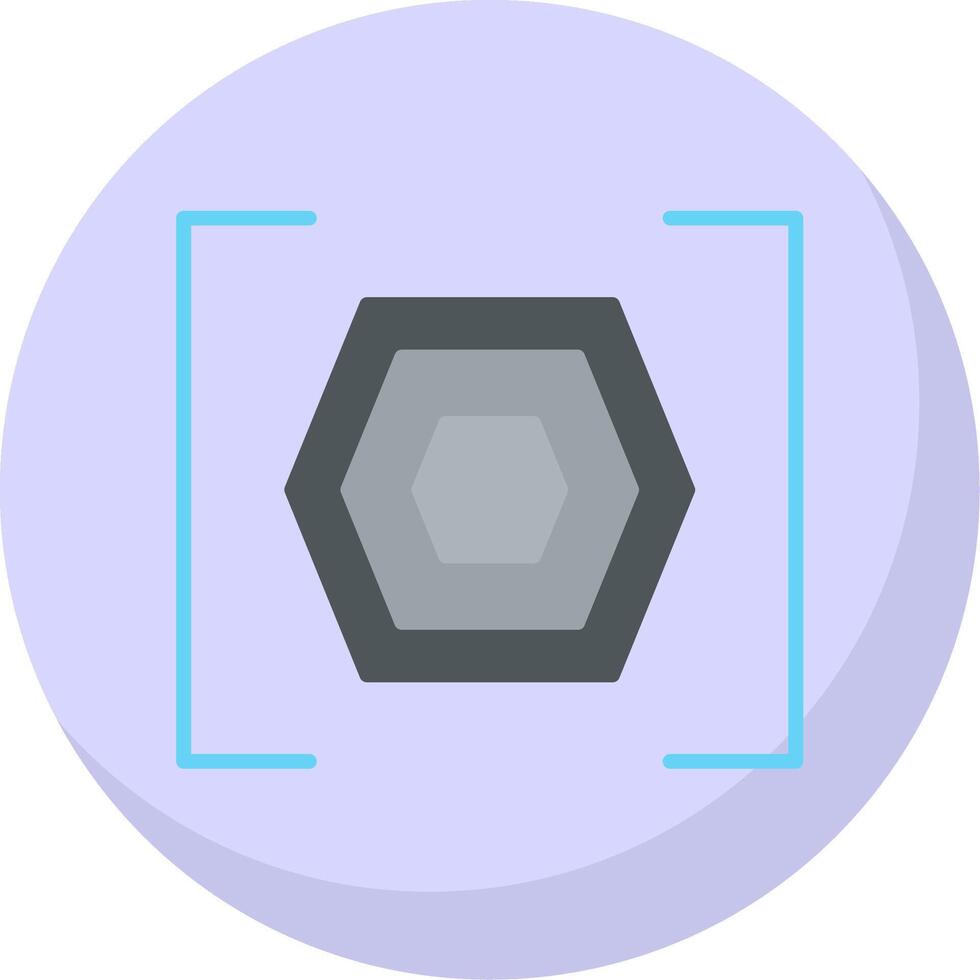 Bracket Flat Bubble Icon vector