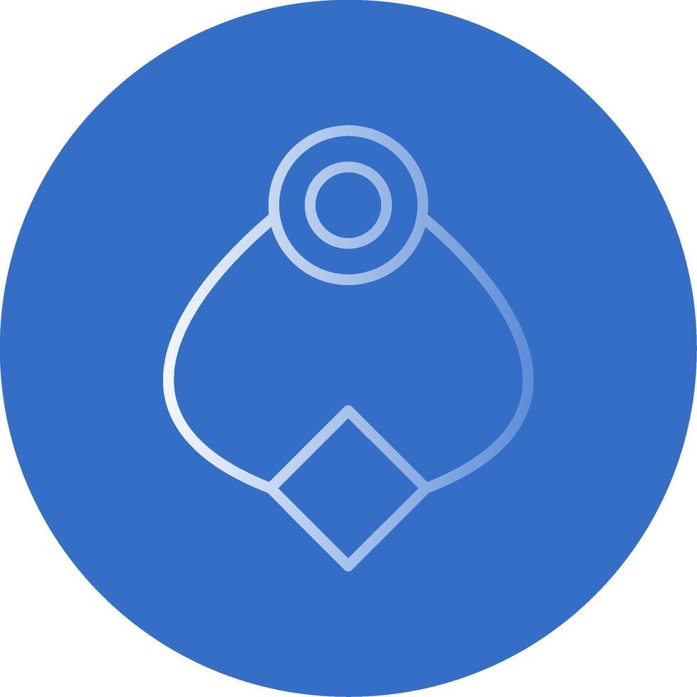 Door Knocker Flat Bubble Icon vector