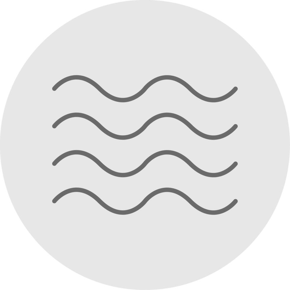 Waves Line Filled Light Icon vector