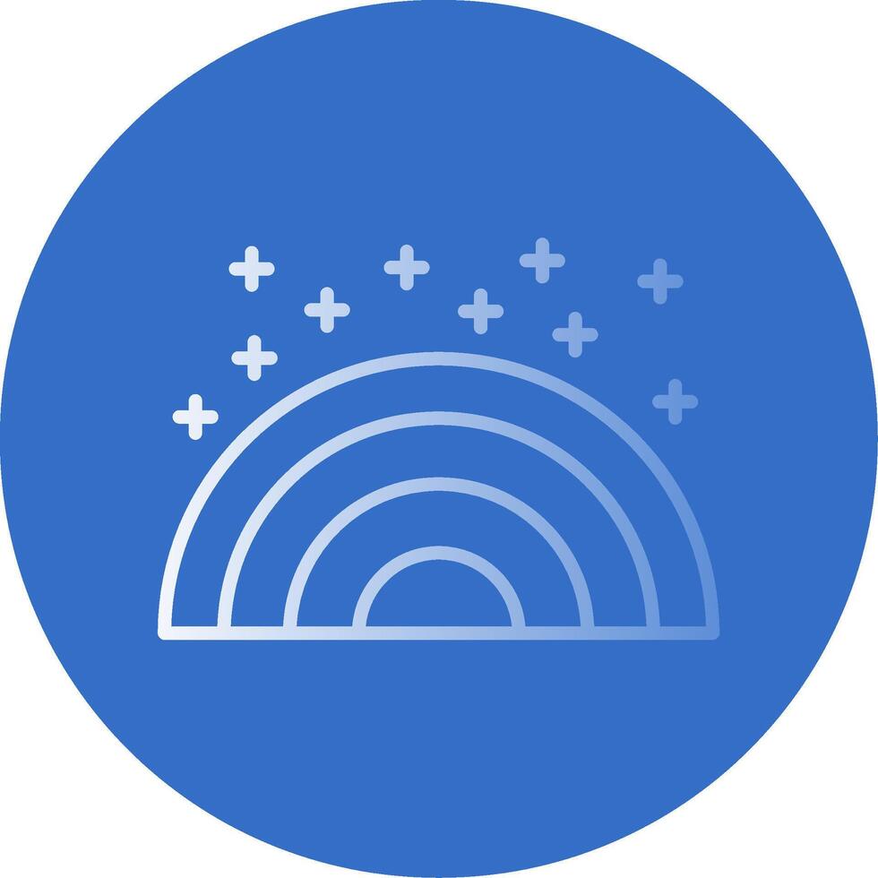 Rainbows Flat Bubble Icon vector