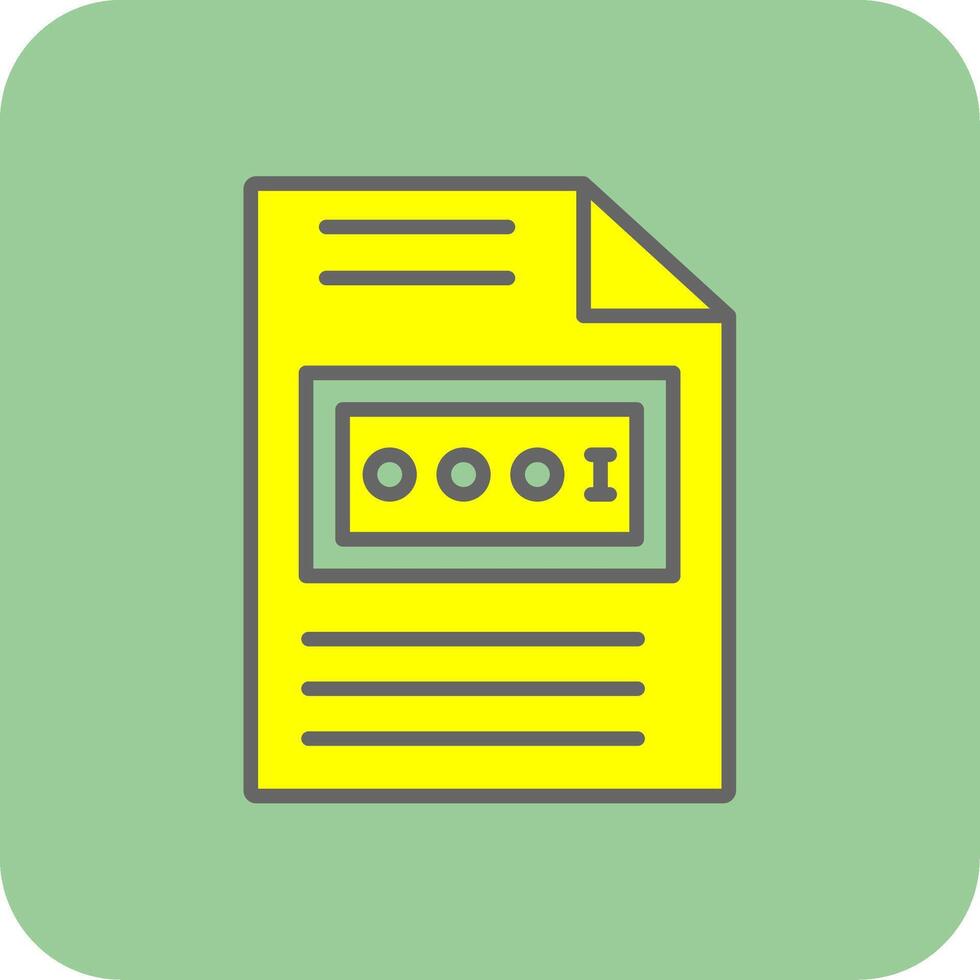 Control Filled Yellow Icon vector