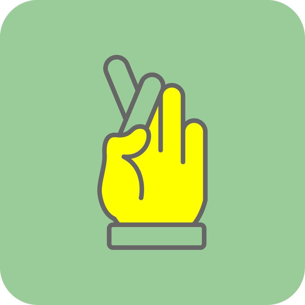 Swear Filled Yellow Icon vector