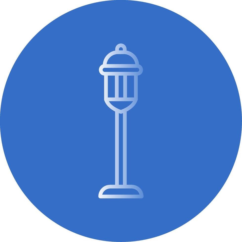 Street Light Flat Bubble Icon vector