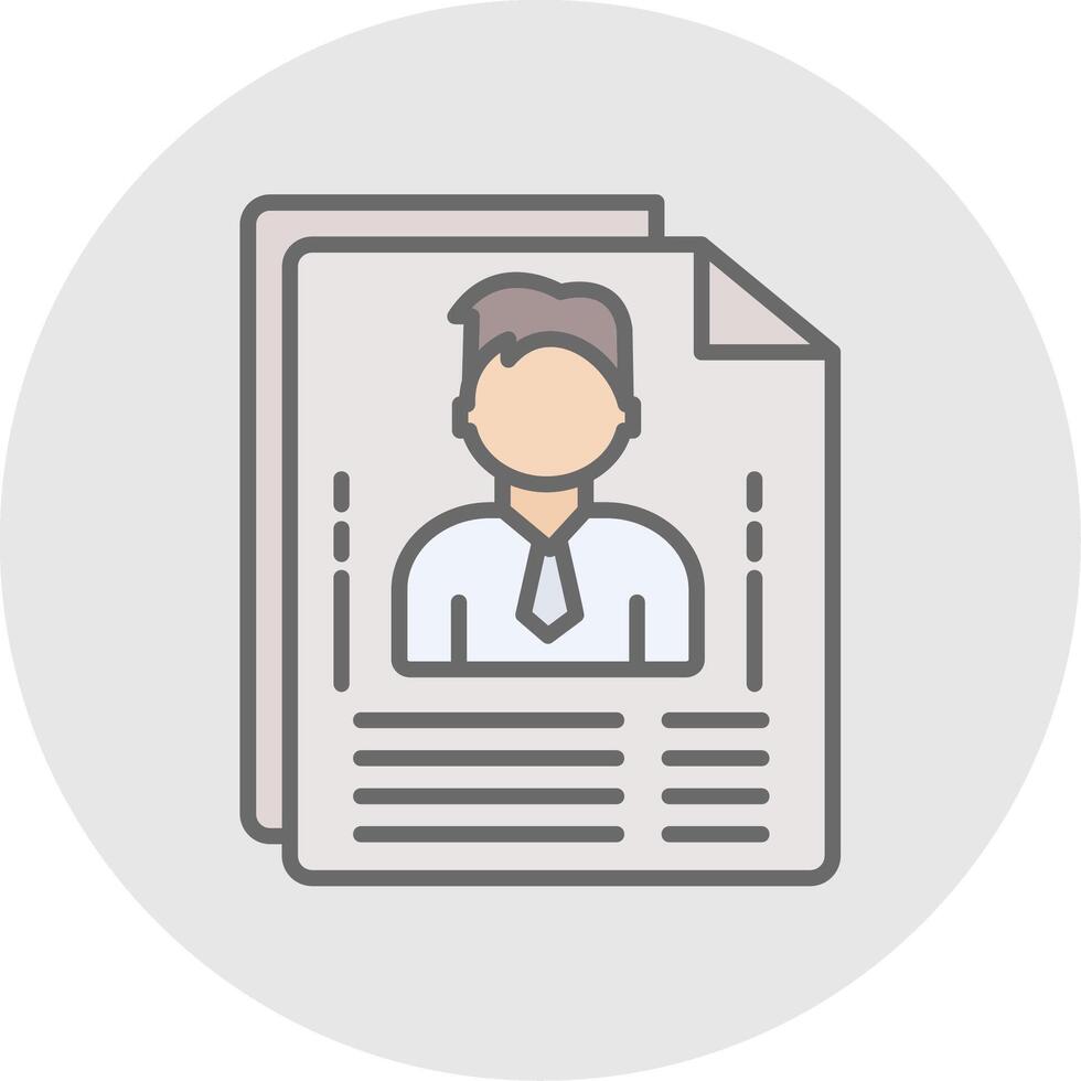 Planner Line Filled Light Icon vector