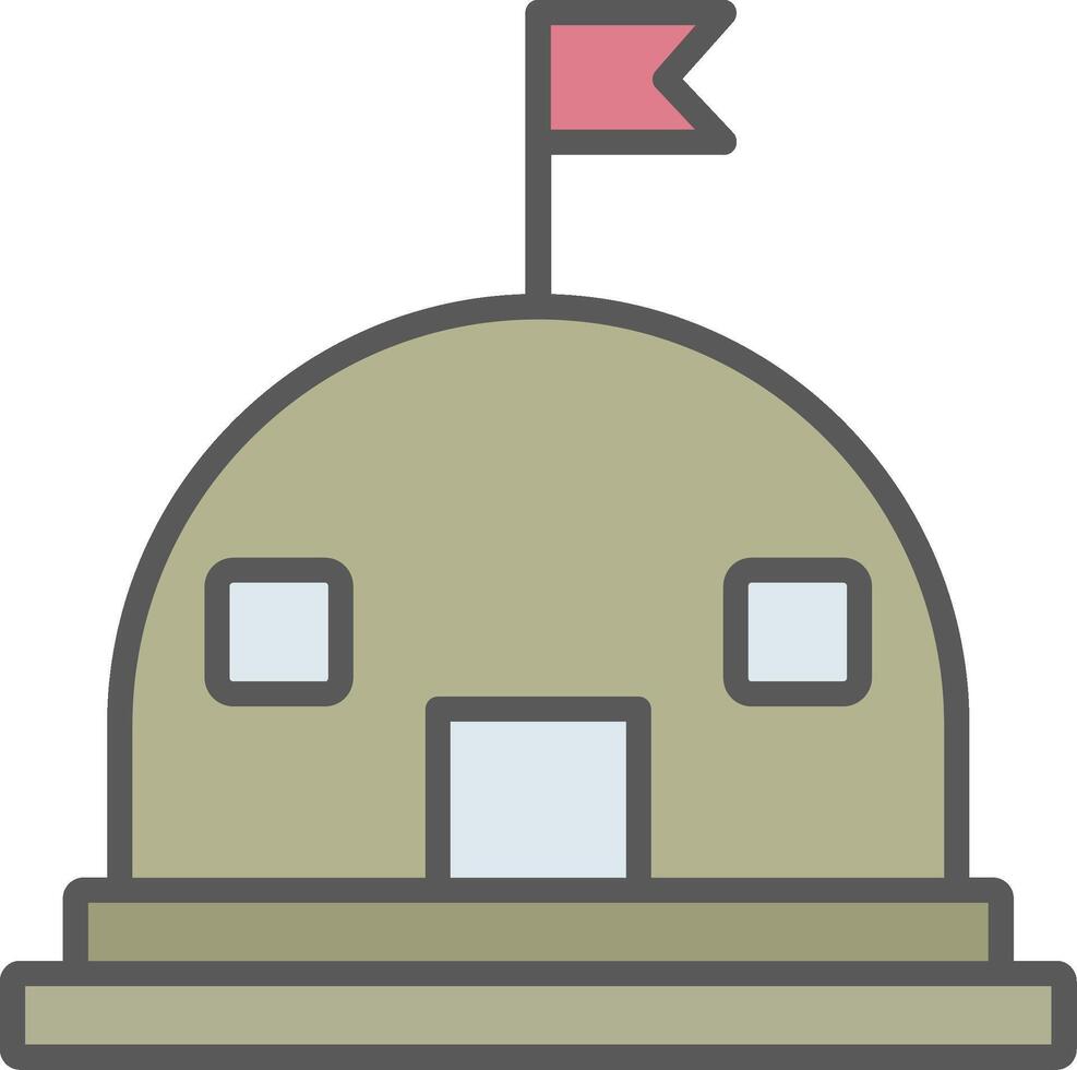 Base Line Filled Light Icon vector
