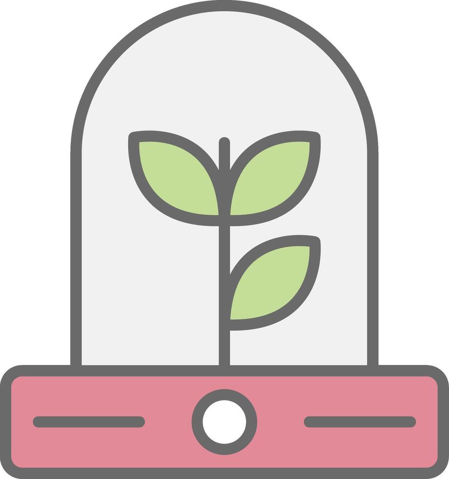 Biology Line Filled Light Icon vector