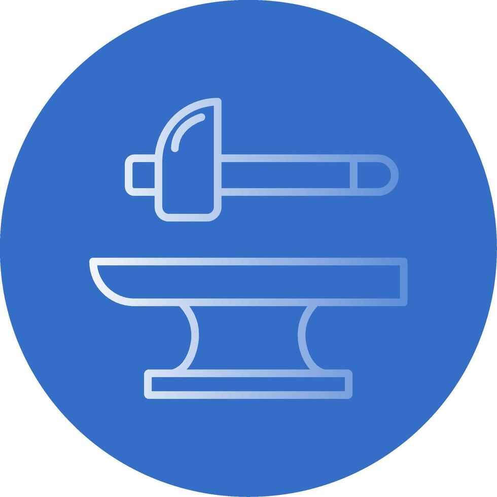 Blacksmith Flat Bubble Icon vector