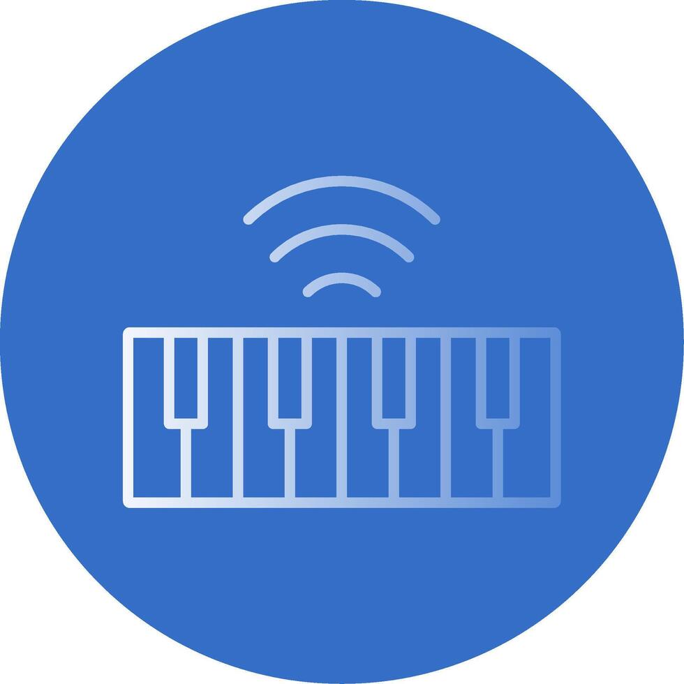 Keyboard Flat Bubble Icon vector
