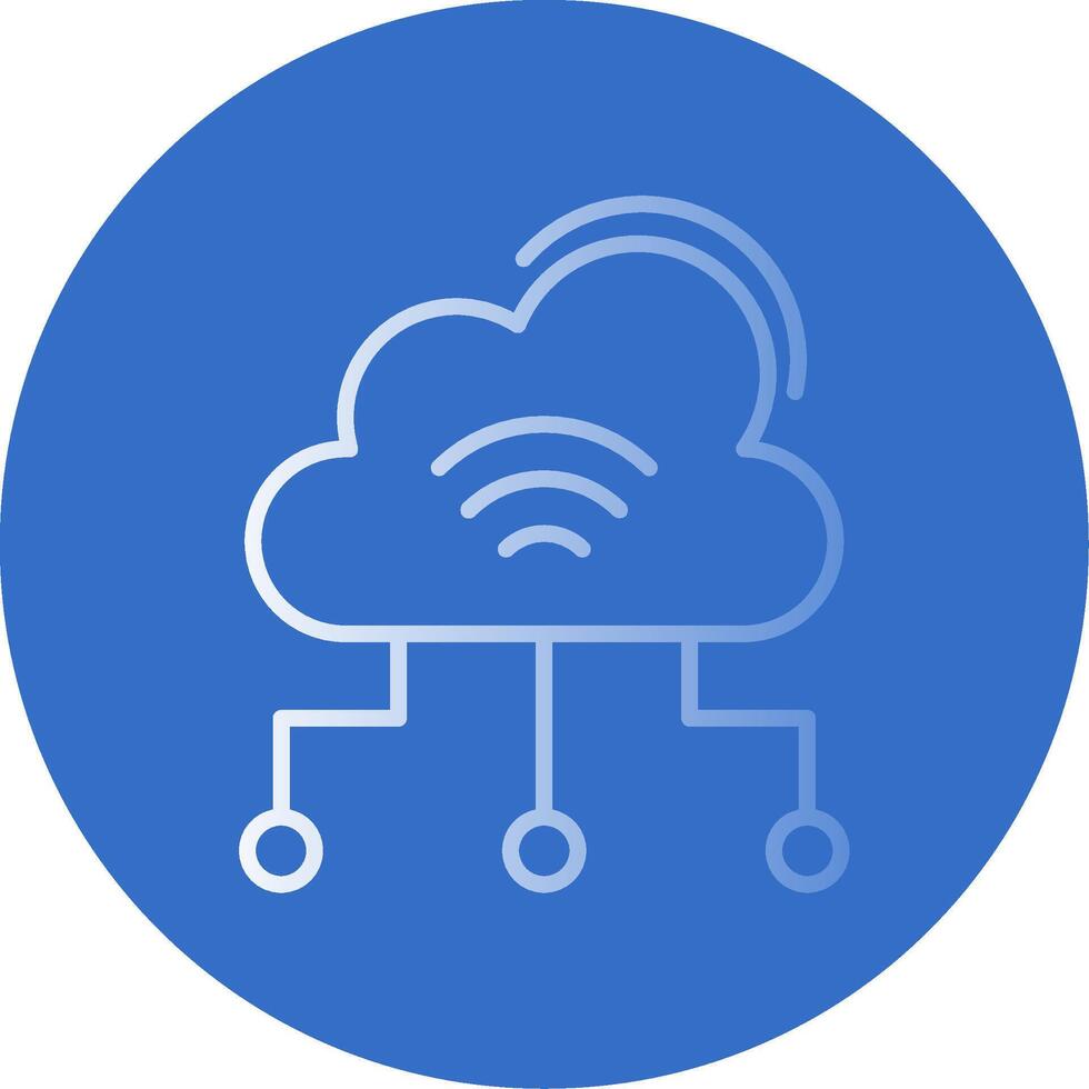 Cloud Computing Flat Bubble Icon 44077097 Vector Art at Vecteezy