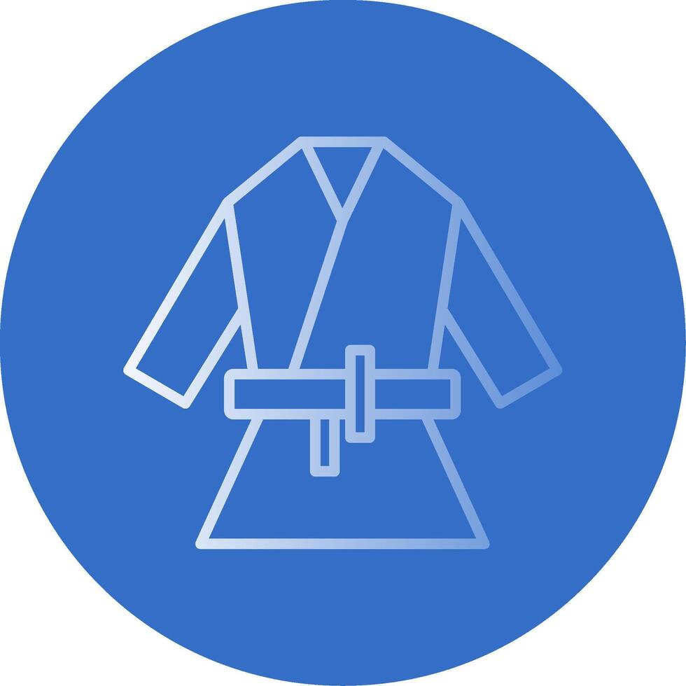Kimono Flat Bubble Icon vector