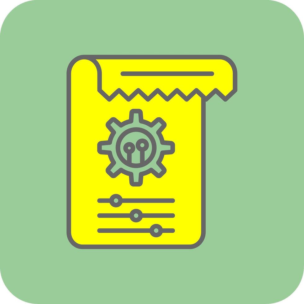 Tasks Filled Yellow Icon vector