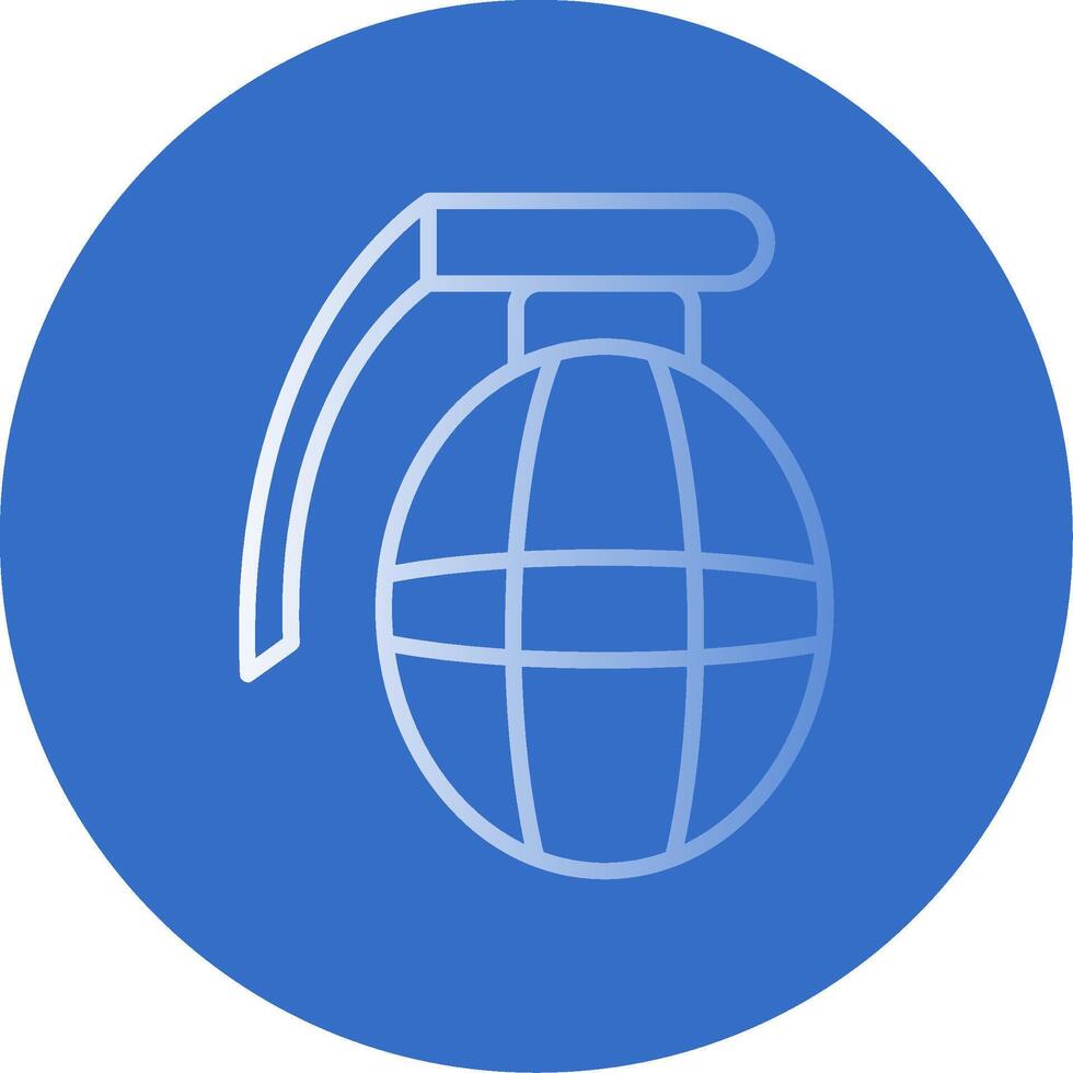 Grenade Flat Bubble Icon vector