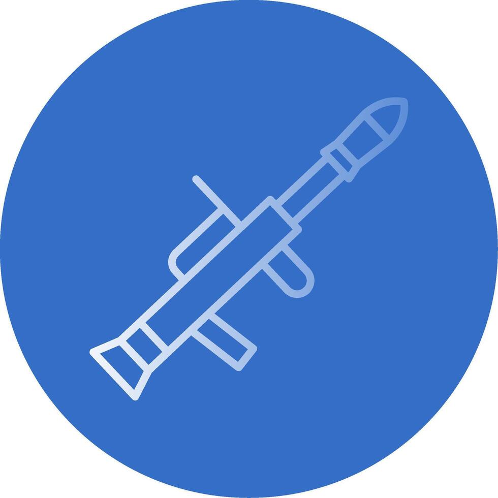 Gun Flat Bubble Icon vector