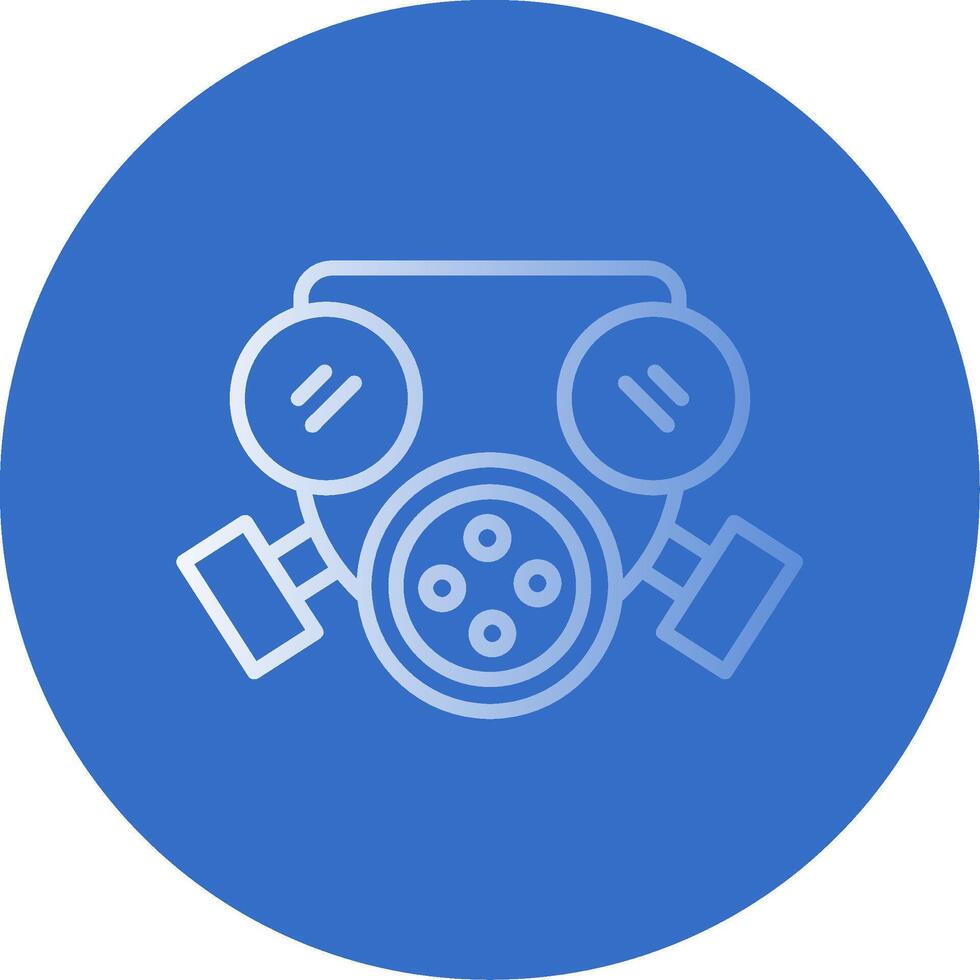 Mask Flat Bubble Icon vector