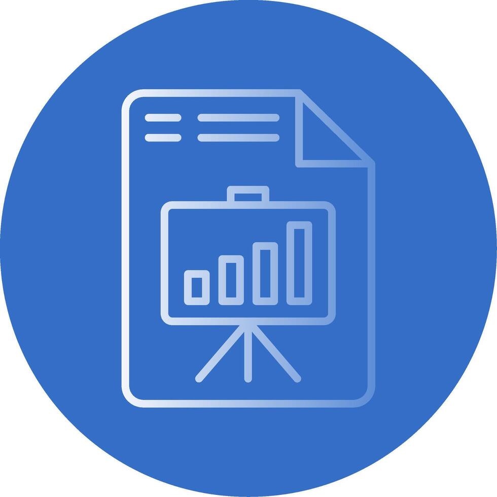 Presentation Flat Bubble Icon vector