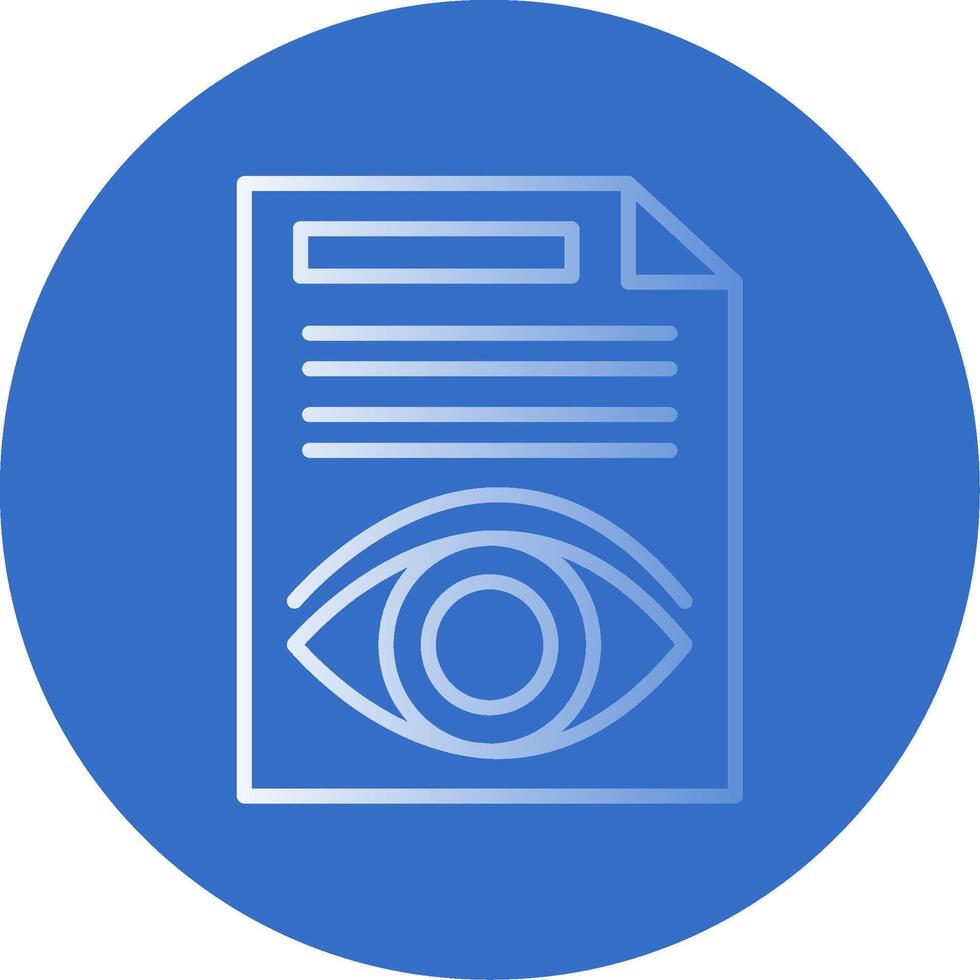 Document Flat Bubble Icon vector