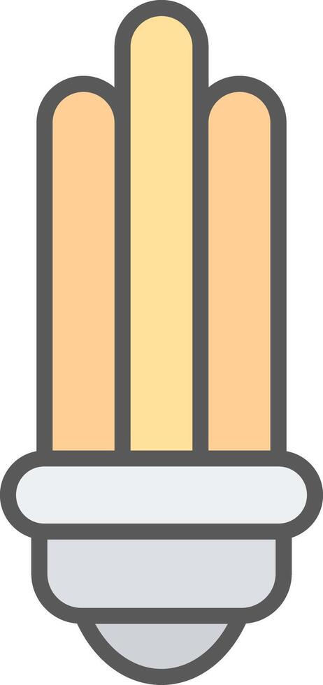 Bulb Line Filled Light Icon vector