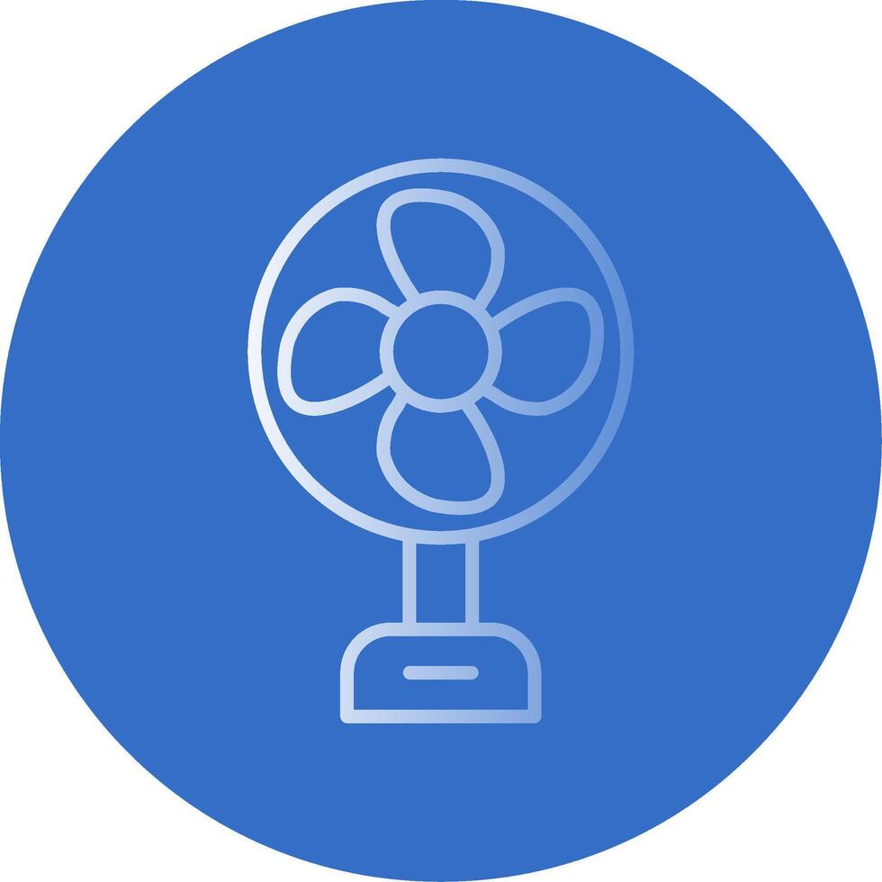 Fan Flat Bubble Icon vector